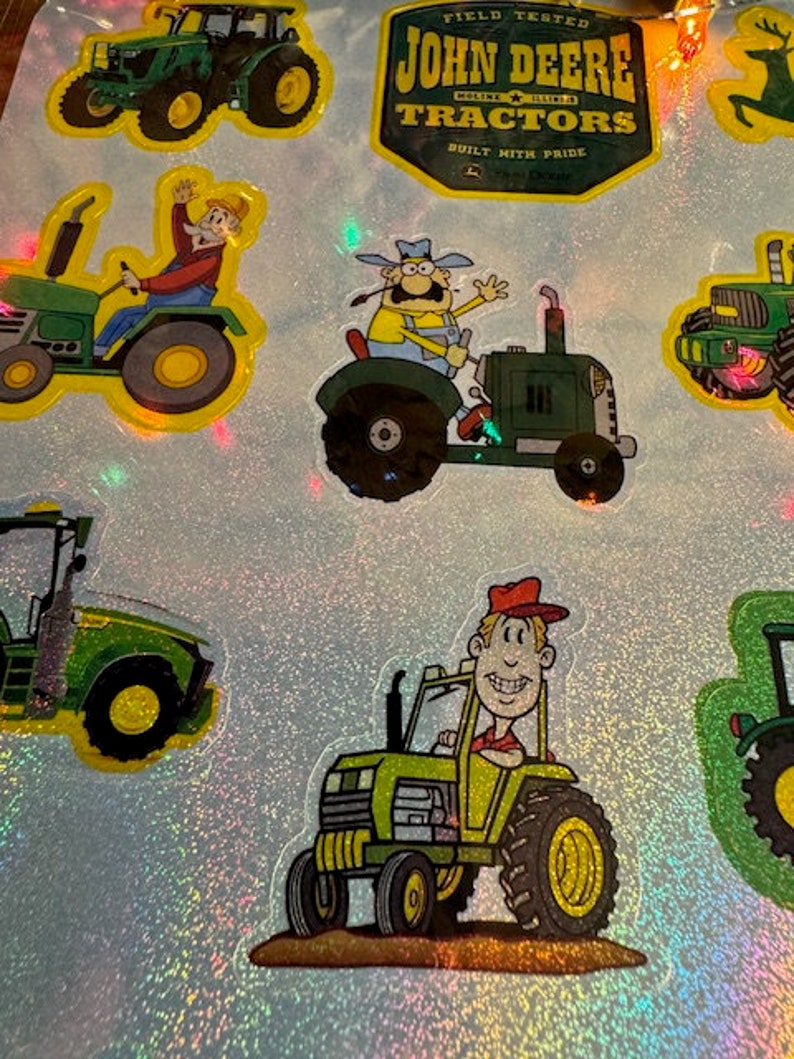 John Deere Sticker Sheet Etsy
