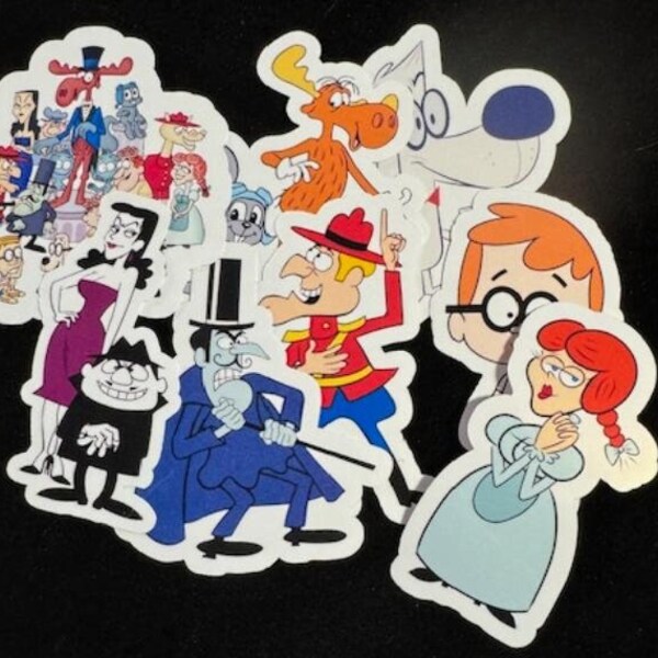 Rocky and Bullwinkle Stickers
