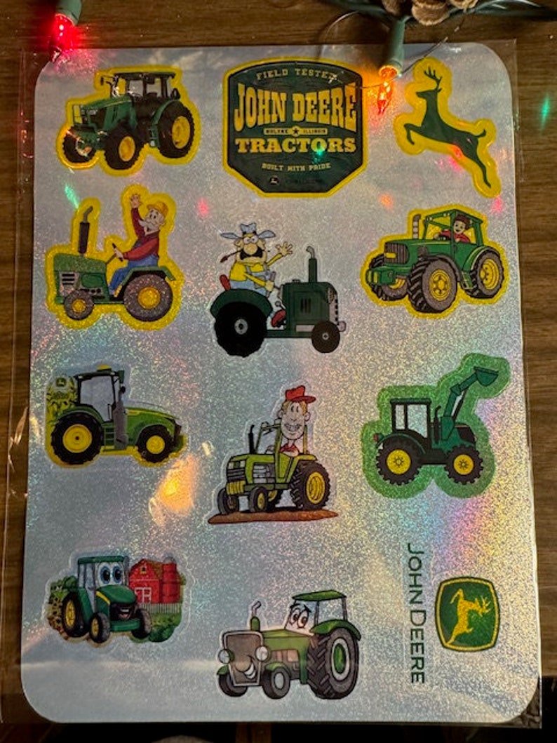 John Deere Sticker Sheet - Etsy