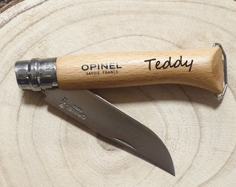 Opinel n 10 Tire-bouchon décapsuleur à personnaliser - couteau à graver