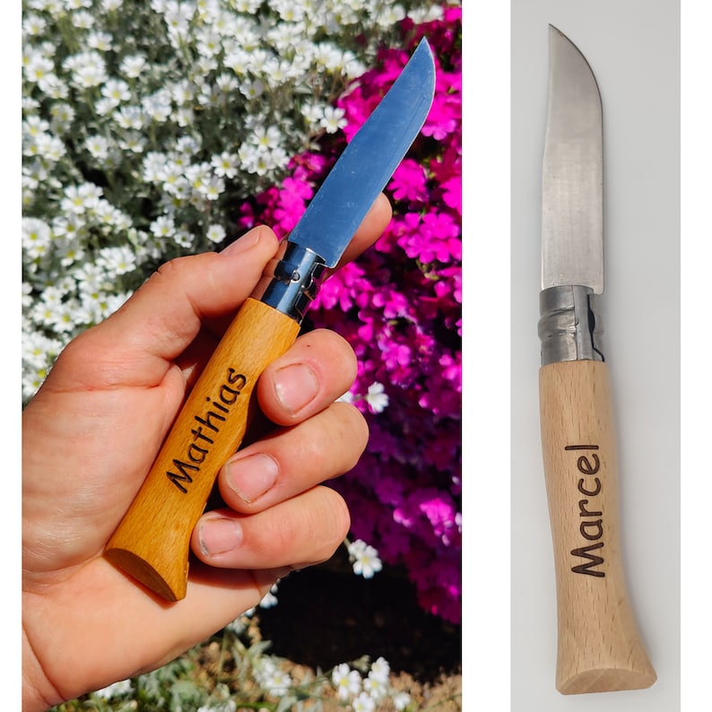 Opinel n 08 à personnaliser couteau à graver 3. Comic Sans MS