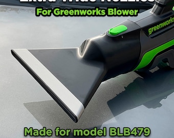 Extra Wide Flat Nozzles for Greenworks 80V 800 CFM Leaf Blower Model BLB479