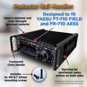 Carry Handles for Yaesu FT-710 Field and FT-710 AESS Radio Transceivers
