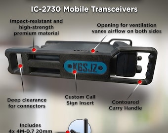 Asas de transporte personalizables para transceptores móviles ICOM IC-2730 A/B