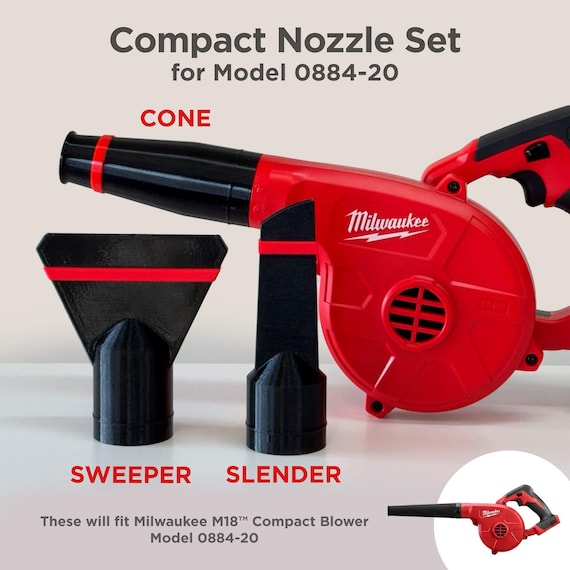 Nozzles for Milwaukee Cordless Compact Blower 0884-20 - Etsy