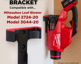 MakeIt3D Wall Mount Bracket for Milwaukee M18 Fuel Blower 2724-20, 3044-20