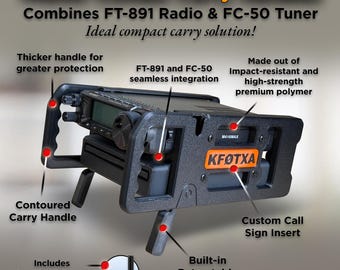 Asas de transporte combinadas YAESU para sintonizador FC-50 y radio FT-891