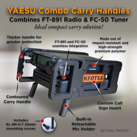 YAESU Combo Carry Handles for FC-50 Tuner and FT-891 Radio