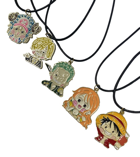 One-piece Inspired Anime Enamelled Charm Character Necklace