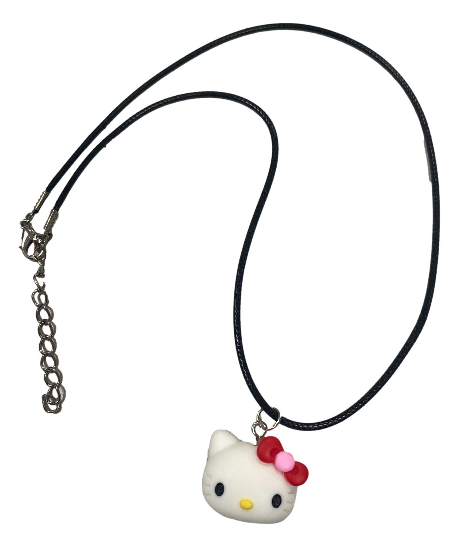 Pendentif Hello Kitty Cœur Parme Avec Cordon Parme - Neuf Avec étiquettes, Cadeau Parfait Pour Fan