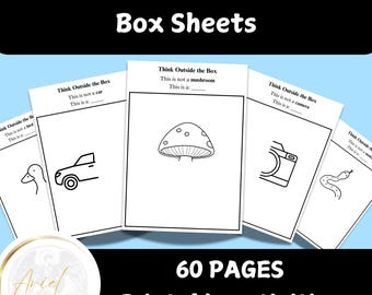 Think Outside the Box Sheets | Printable Worksheets | Preschool Activity | Homeschool Activity