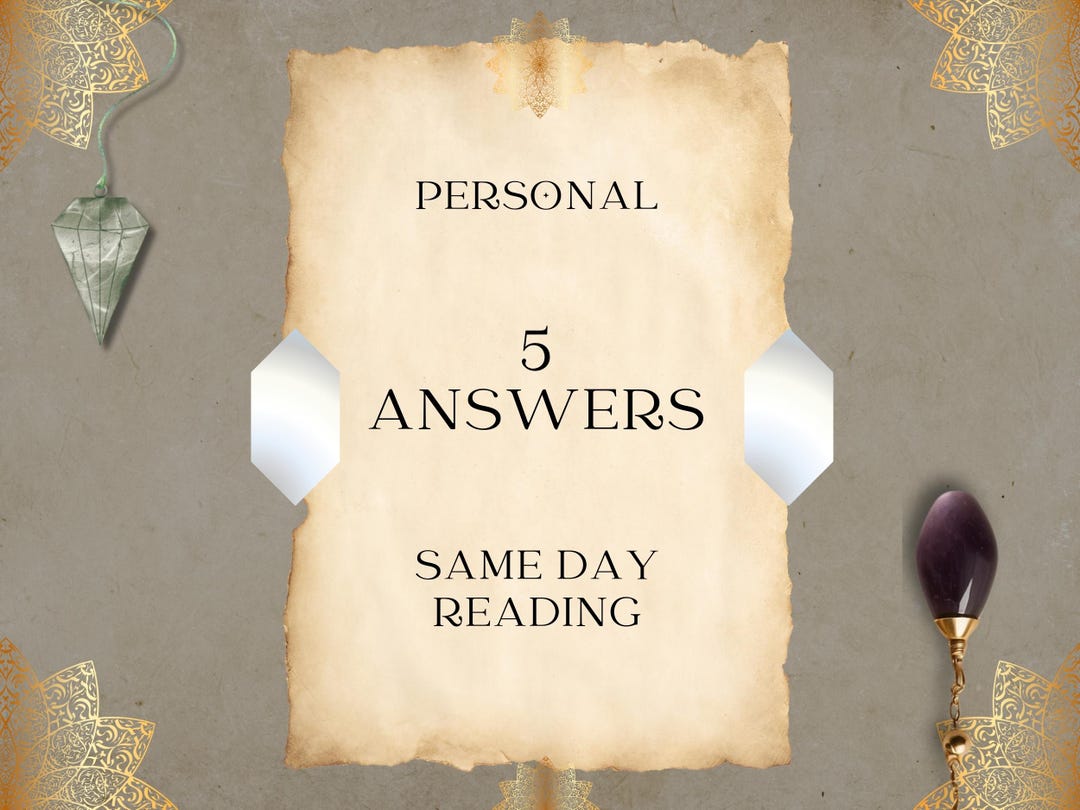 Yes No Psychic Pendulum Reading, Intuitive Dowsing Answers, Spiritual ...
