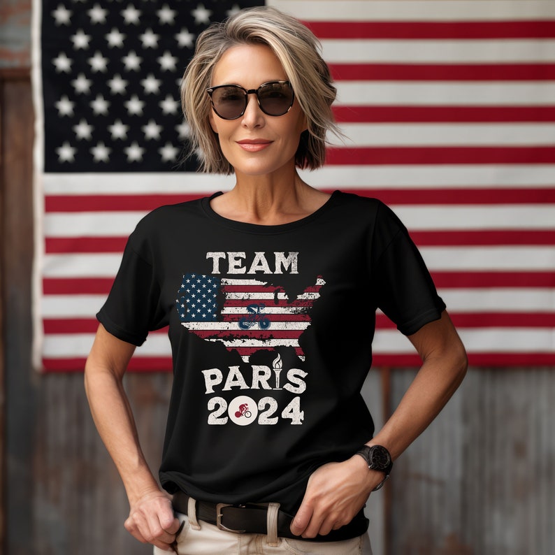 Paris 2024 Olympic Games Tshirt Team Track Cycling, Olympics Merch