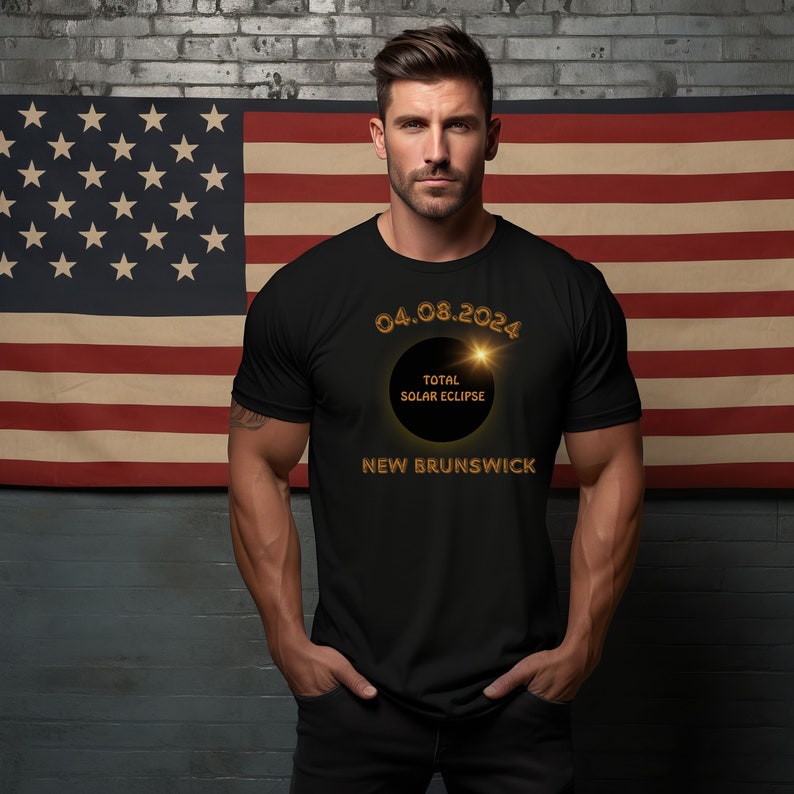 2025 Total Solar Eclipse Tees New Brunswick Total Solar Etsy