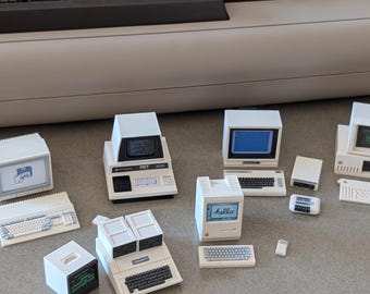 Doll House Retro Computers Miniature 1:12 Scale