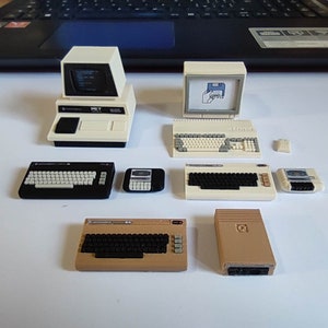 SET Commodore Computers - 5 Retro Computers Miniatures - Etsy