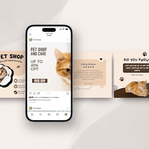 Canva templates for pet Instagram marketing