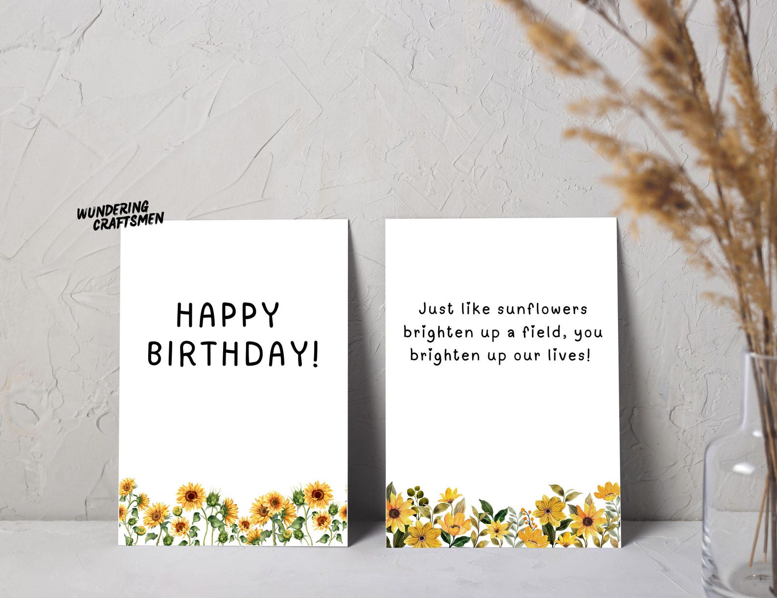 Editable Floral Birthday Card for Bestie Digital Happy Birthday Card ...
