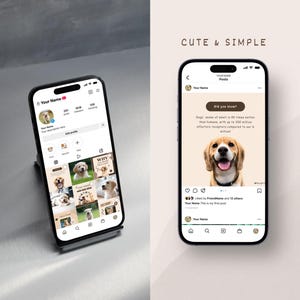Instagram post templates for pet owners and lovers