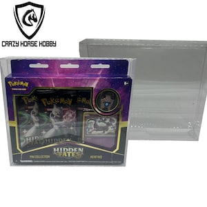 5 fundas protectoras para Pokémon Shinning Fates, 3 paquetes de pins de refuerzo