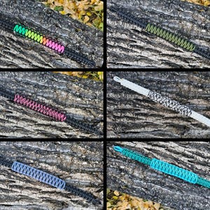 Custom CHOOSE YOUR COLORS  Paracord Bolt on Grab Handles- Compatible with Jeep Wrangler/Gladiator and Ford Bronco