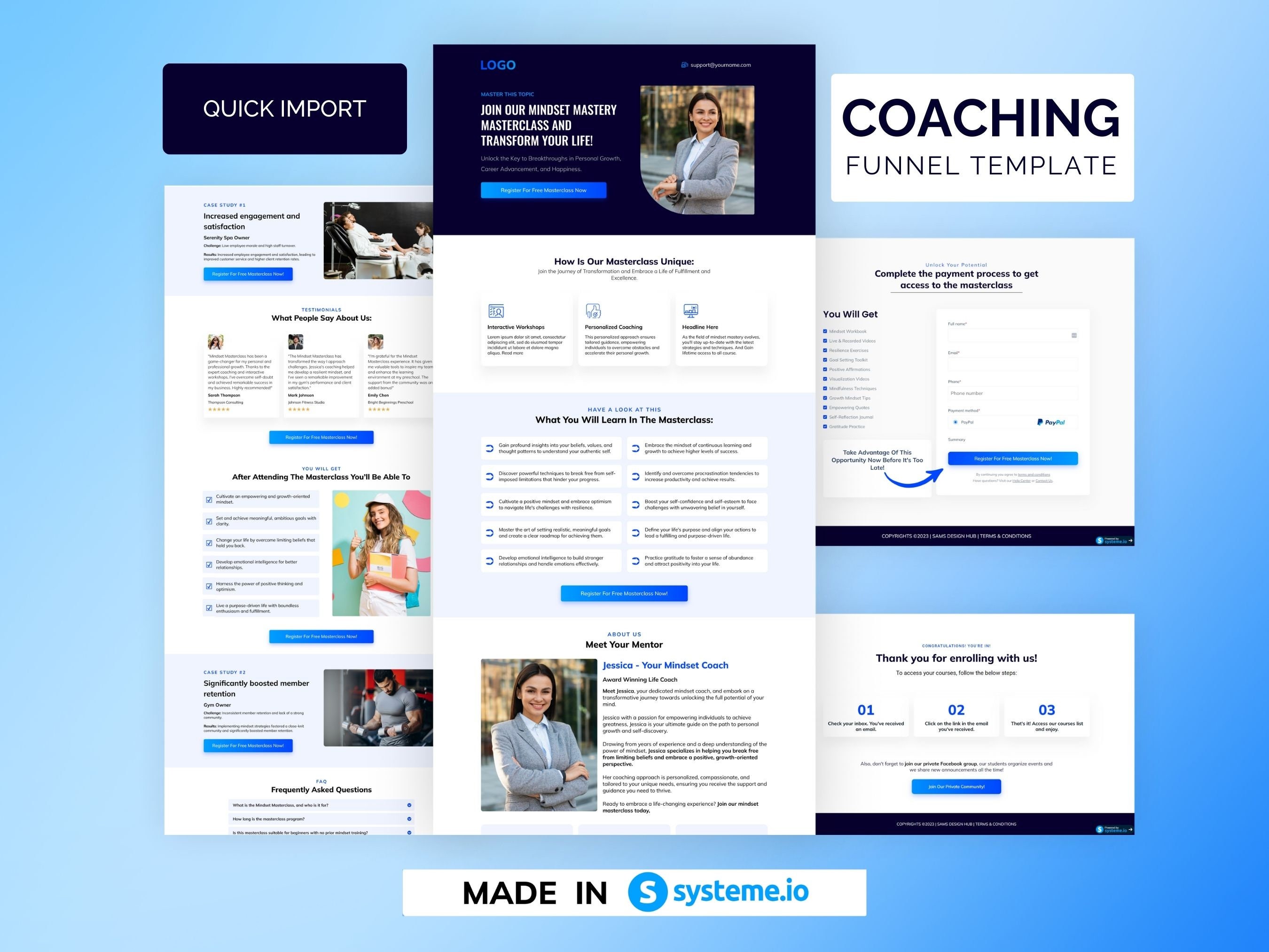 3step Coaching Funnel Template for Systeme.io Etsy 3step Coaching Funnel Template for Systeme.io Etsy