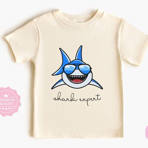 Toddler T-shirt - Future Shark Expert Kids Nerdy Tee - Cute Glasses Shark Infant, Toddler & Youth Shirt - Ocean Lover Retro TShirt
