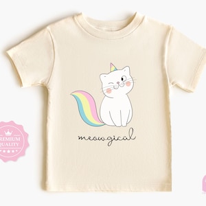Meowgical Baby Bodysuit: Kitty Unicorn Outfit, Sparkly Newborn Gift