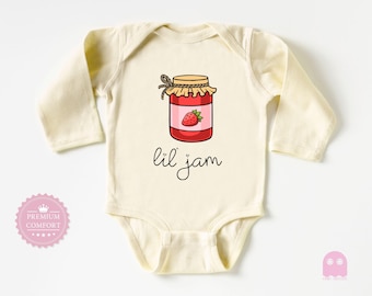 Lil' Jam Baby Bodysuit - Adorable Jam Jar Baby Outfit - Cute Baby Clothes - Newborn Gift - Baby Shower Gift - Sweet Baby Bodysuit