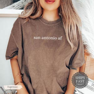 San Antonio AF T-Shirt, Minimalist San Antonio City T-Shirt, San Antonio Tourist Gift, San Antonio Souvenir, Texas-themed tee, Gift for her