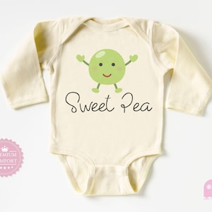 Sweet Pea Baby Bodysuit - Cute Baby Outfit - Funny Food Baby Clothes - Newborn Gift - Baby Shower Gift - Adorable Baby Bodysuit
