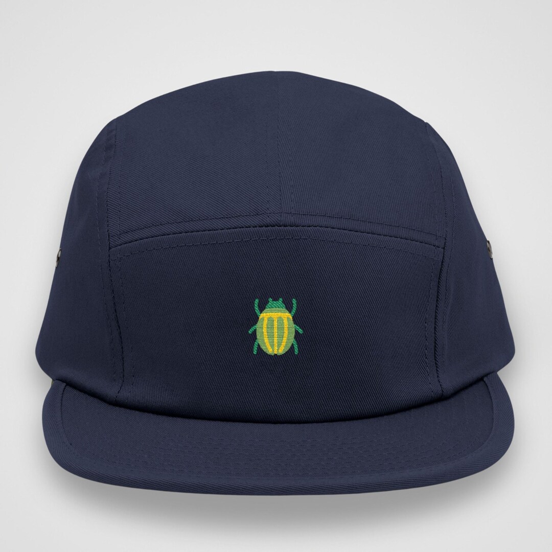 Embroidered Striped Beetle 5-panel Cap | Gift for Outdoor Hiker - Etsy
