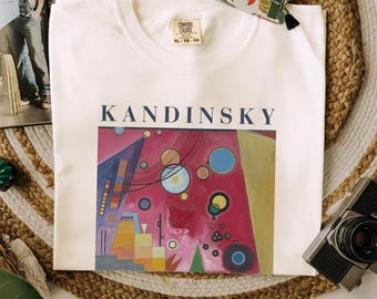 Kandinsky Art Shirt, Comfort Colors Art Shirt, Artwork Tshirt, Art Teacher Gift, Painting Shirt, Art Lover Tee, Artist Gift, Artsy T-Shirt