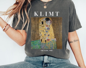 Klimt The Kiss Comfort Colors Shirt, Art Teacher Gift