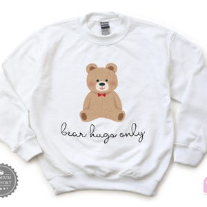 Toddler T-shirt - Bear Hugs Only Teddy Bear Kids Tee - Cute Cozy Infant, Toddler & Youth Shirt