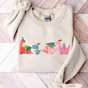 Cute Christmas Dinosaur Sweatshirt