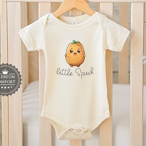 Body de bebé con diseño de patata pequeña - Bonito conjunto de patata para bebé - Ropa divertida para bebé - Regalo para recién nacido - Regalo para baby shower - Body de bebé con juego de palabras sobre comida