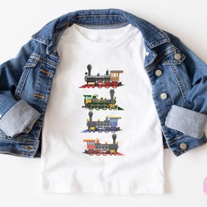 Toddler T-shirt - Vintage Steam Train Kids Retro TShirt - Classic Locomotive Natural Infant, Toddler & Youth Tee