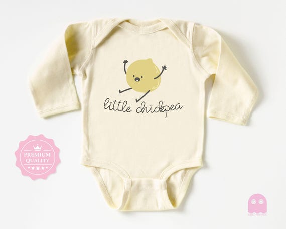 Little Chickpea Baby Bodysuit Cute Food Baby Outfit Funny Baby