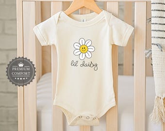 Lil' Daisy Baby Bodysuit: Floral Newborn Outfit