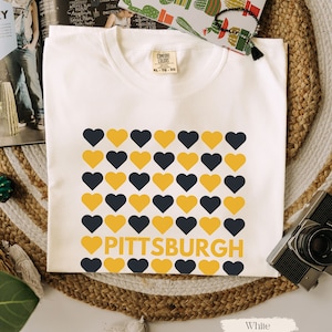 Pittsburgh Tee, Cute Pittsburgh Gift, Football Season Shirt, Game Day T-Shirt, City TShirt, Football Mom Shirt, Comfort Colors® Shirt Gift