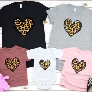 Leopard Heart Shirt, Family Shirts, Love Shirt, Valentines Day Shirt, Couple Matching Shirt, Mother’s Day Shirt, Gift for Couples