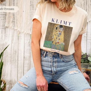 Klimt Art Shirt, Artist Shirt, Artwork Tshirt, Art Teacher Gift, Painting Shirt, Art Lover Tee, Aesthetic Tee, Artist Gift, Artsy T-Shirt
