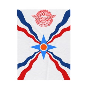 Assyrian Flag | Velveteen Plush Blanket