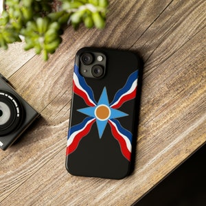 Assyrian Flag | Black | Slim Phone Cases