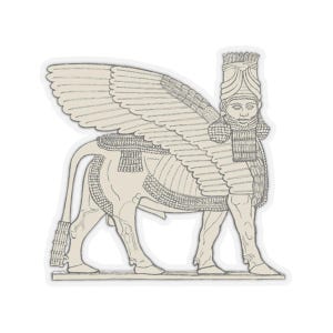 Assyrian Lamassu Stickers