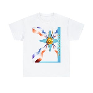 Assyrian Flag | Atouraya | Assyrian Calligraphy | Unisex Heavy Cotton Tee