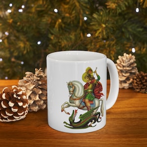 St George | Santo | Caneca de cerâmica 11oz
