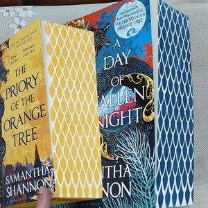 Priory of the Orange Tree & A Day of Fallen Night by Samantha Shannon: Sprayed Edges Special Edition