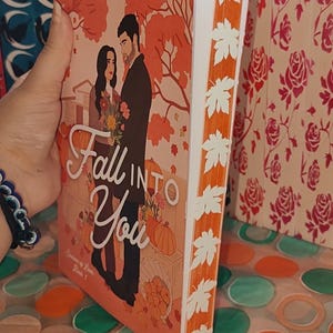 Fall into You, Caroline Frank, Sprayed Edges Custom-made Special Edition Book, Seasons of Love Series